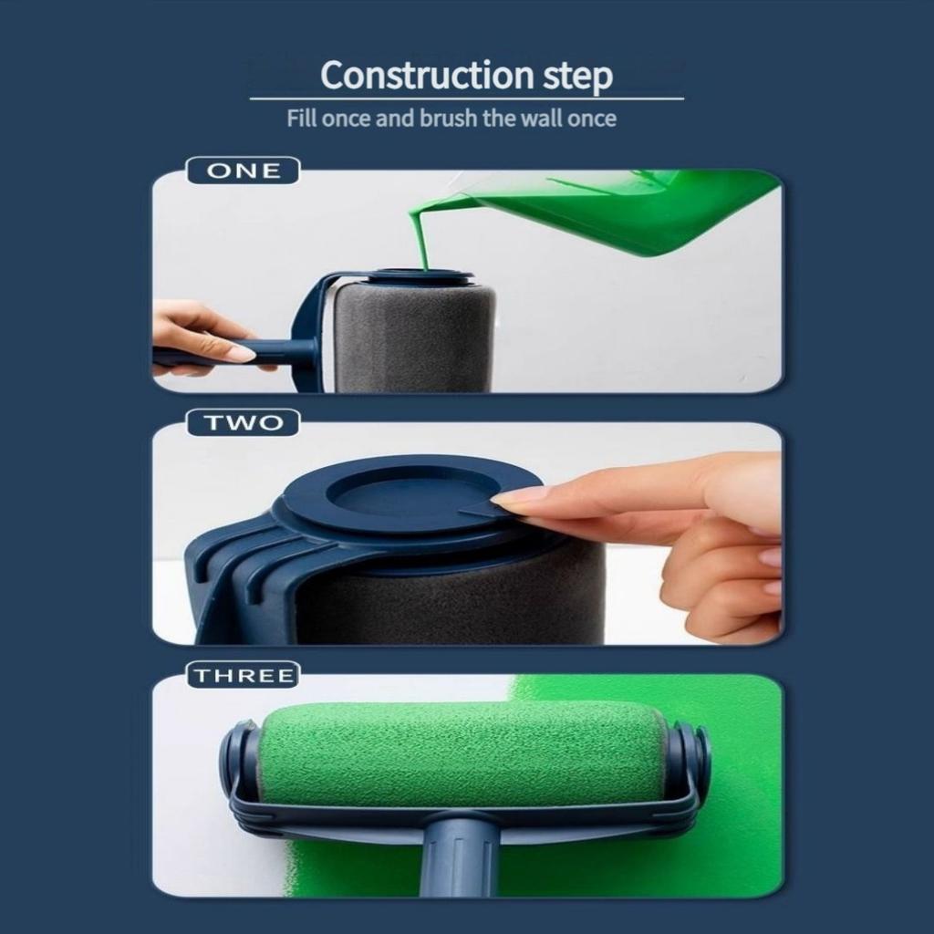 Multi-Purpose Drip-Proof Paint Roller Kit with Accessories And Three-Section Tube