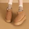 Winter Suede Thick-Sole Snow Boots Fleece-Lined Thickened Cotton Boots Casual Cotton Boots