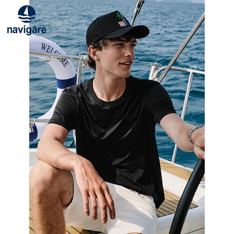 Navigare Men s Crew Neck Stain-Resistant Short Sleeve T-Shirt M/48