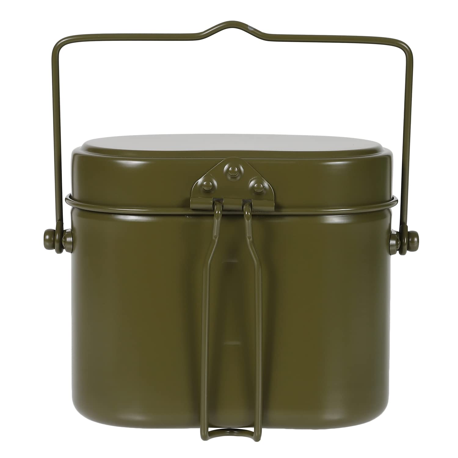 

Ooi Metal Swiss-Style Rice Cooker with Handle, 4-Cup Capacity, Olive Green [Outdoor Emergency Use, Made in Japan]