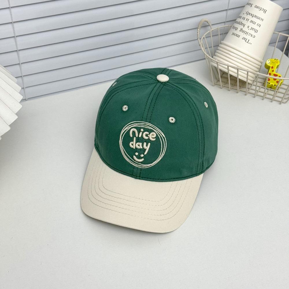 

Кепки с вышивкой букв, кепки с козырьком «утиный язык», защита от УФ-лучей, солнцезащитная кепка, модная бейсболка, детские зелёный