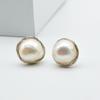 Perlové náušnice Přírodní bílá Barokní Perleť Stříbrné náušnice Ručně vyráběné stříbrné Náušnice s copánkovým designem Dámské náušnice Doprava zdarma