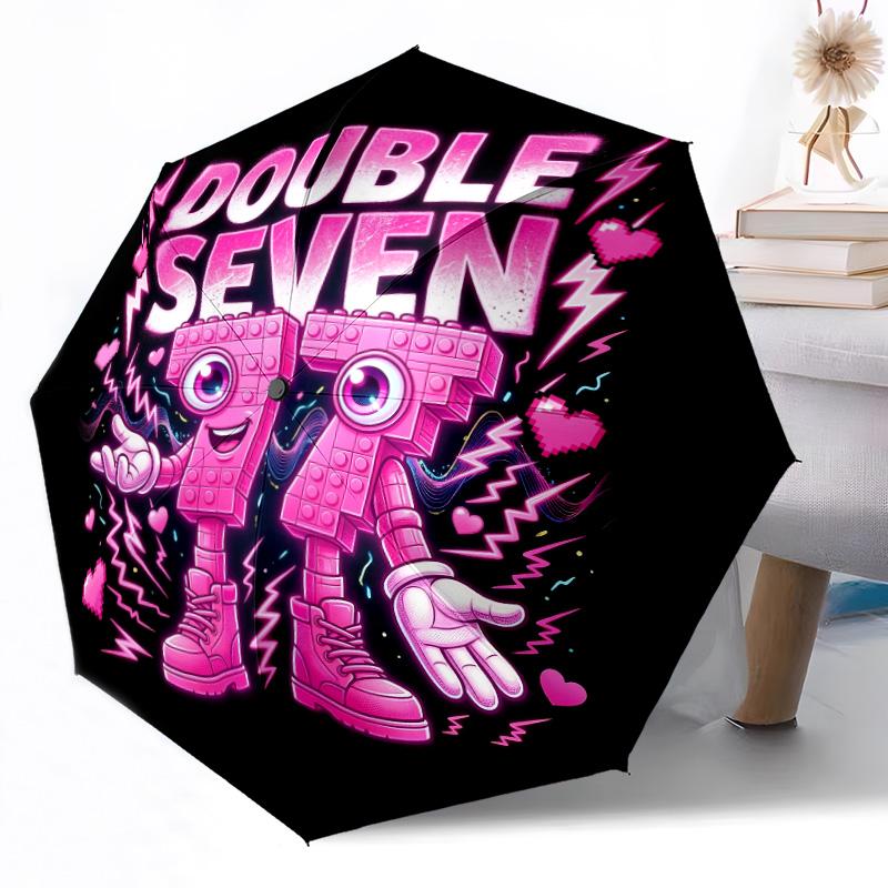 Dynamic Soccer Energy Portable Automatic Umbrella Sturdy 8-Rib Shaft Lightweight All-Season Travel Fashion Lovers Birthday/Christmas Gift