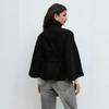Womens Stand Collar Lace-up Jacket Loose Fit Casual Short Coat 2025