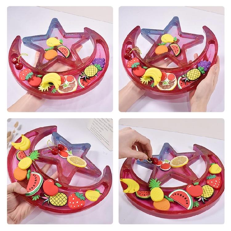 Soap Dish Mold Moon Star Silicone Moulds for Resin Casting Dish Jewellery Tray