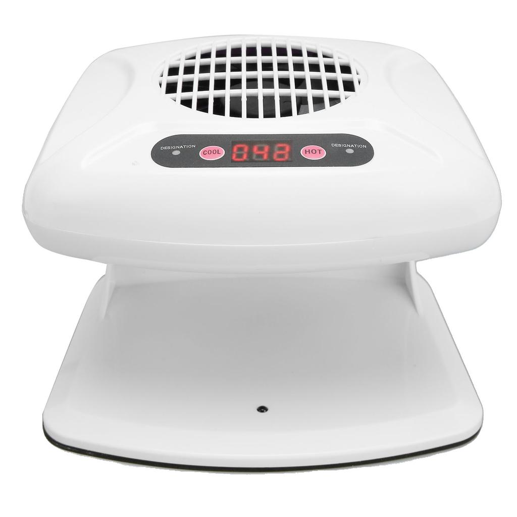 Single Hand Nail Air Dryer Warm Cool Wind Automatic Sensor Nail Fan Blow Dryer for Home Salon White