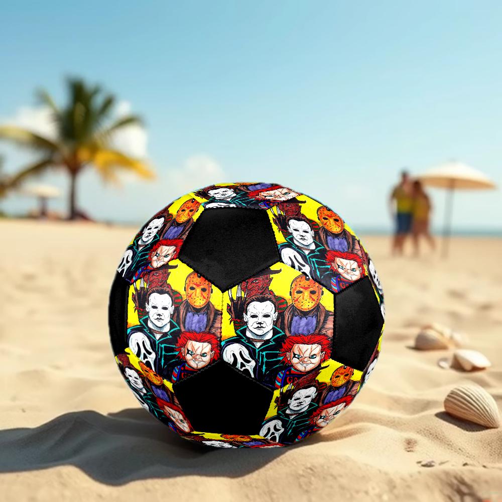 Halloween Horror Theme Size 5 Soccer Ball, Suitable for Both Indoor and Outdoor Matches, a Gift Suitable for Everyone.