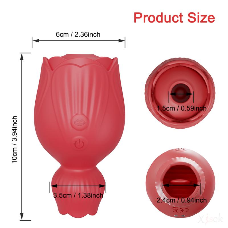 Clit Sucker Vibrator Clitoris Nipples Stimulator for Women 2-in-1 Sucking Tongue Licking Female Masturbator Sex Toy for Women