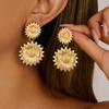 Ingemark Boucles d'oreilles pendantes Tournesol Dorées Tendance Élégantes pour Femmes Charme Vintage Bijoux Accessoires Fiançailles Fête de Mariage