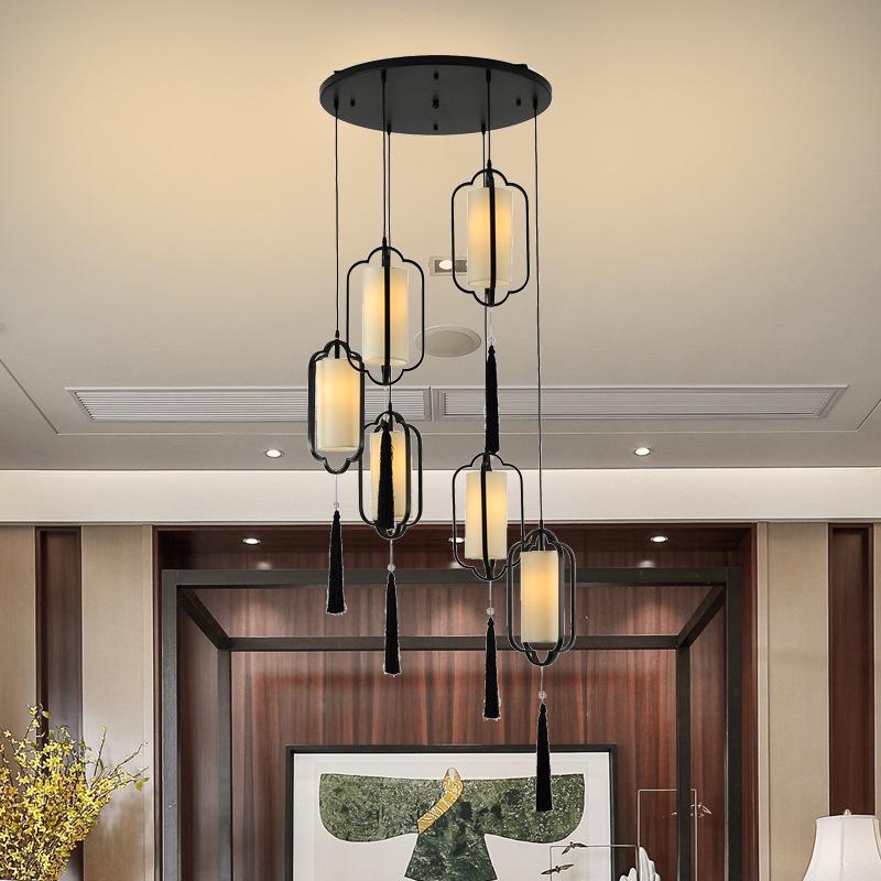 Chinese Zen Style Single Head Pendant Light for Restaurant, Bedroom, Tea Room, Corridor, and Dining Room