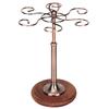 Desktop Iron 6 Bottles Wine Cup Rack Glass Holder Display Shelf Organizer DecorationBronze