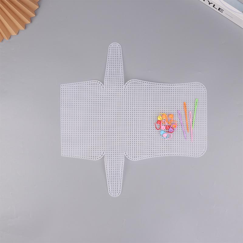 Plastic Mesh For Bag Making Diy Handcraft Bags Weaving Material Latch Hook Bags Made Plastic Grid Hook Crafts Making Accessories