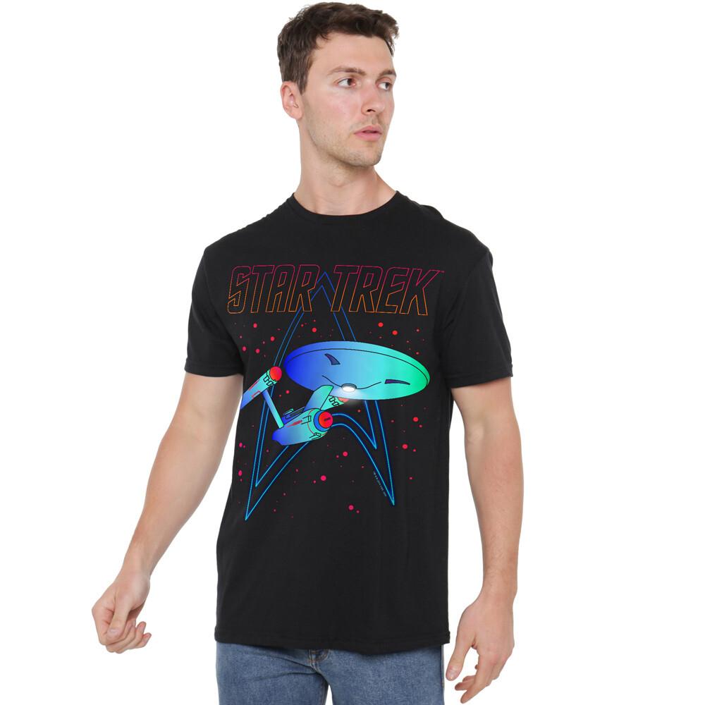 Star Trek Neon Trek T-Shirt S-5XL Black S