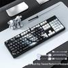 104-Key Wired Mechanical Gaming Keyboard - Blue/Black Switch, Silent, Stylish for Office & Esports