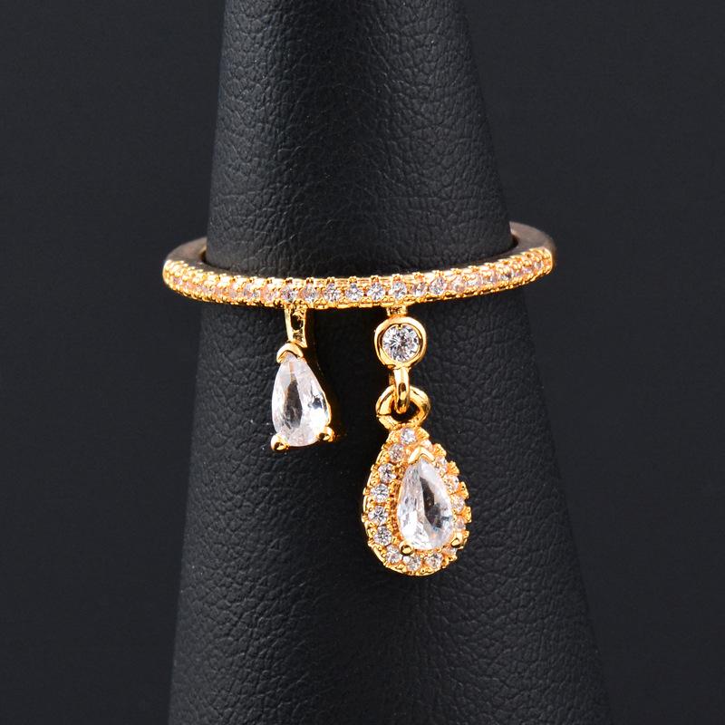 Huitan Creative Charms Opening Rings for Women Newly Designed Female Finger Accessories Fancy Birthday Gift Statement Jewelry