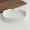 Xiaomi 100% Solid 925 Sterling Silver Retro Bracelet for Women Men Vintage Handmade White Chain Shape Bracelet Birthday Gift