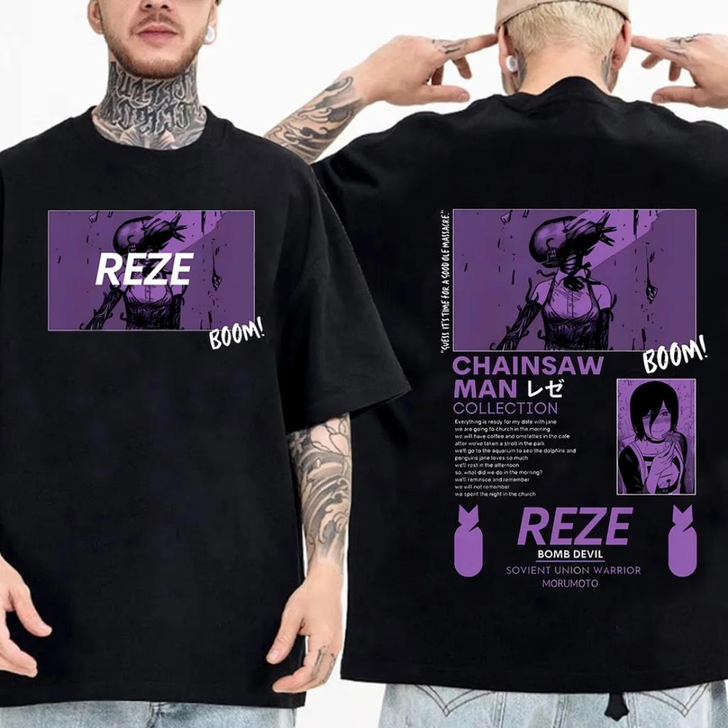 Street Anime Style T-Shirt Anime Chaoren Kurzarm Anime Fan Minderheit Baumwolle Mode Top Fan Geschenk Lässig Heißblütig Top