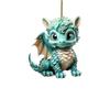 Decorative Flying Dragon Baby Pendant Cartoon Xmas Tree Flat Pendant Dragon Car Ornament  Xmas Tree