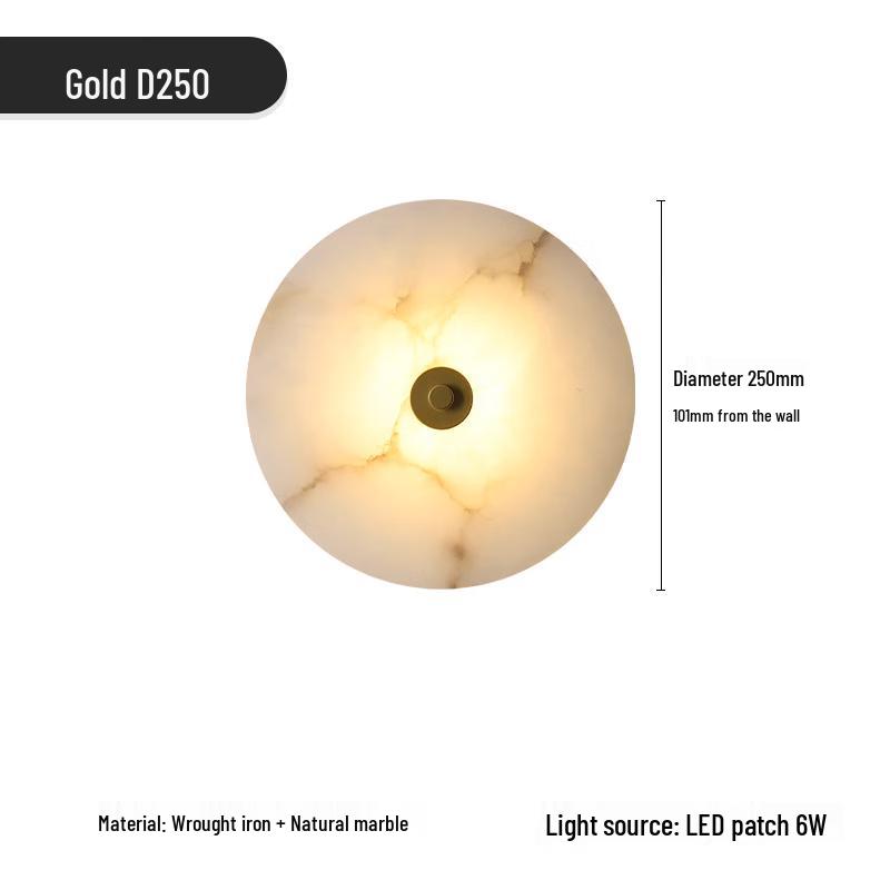 

Modern Round Marble Wall Lamp