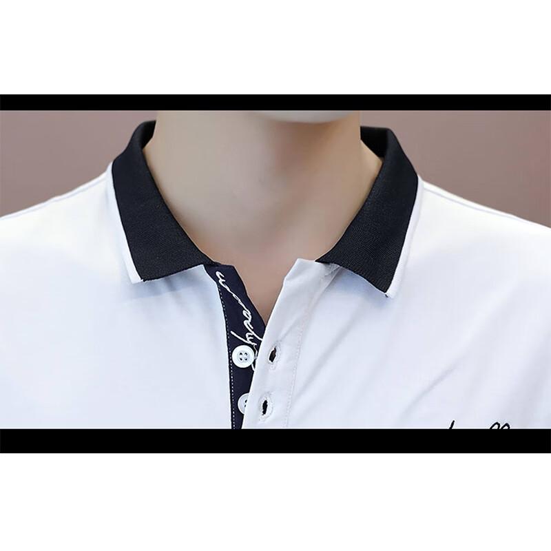 ROMON Men's Summer Business Casual Polo Shirt