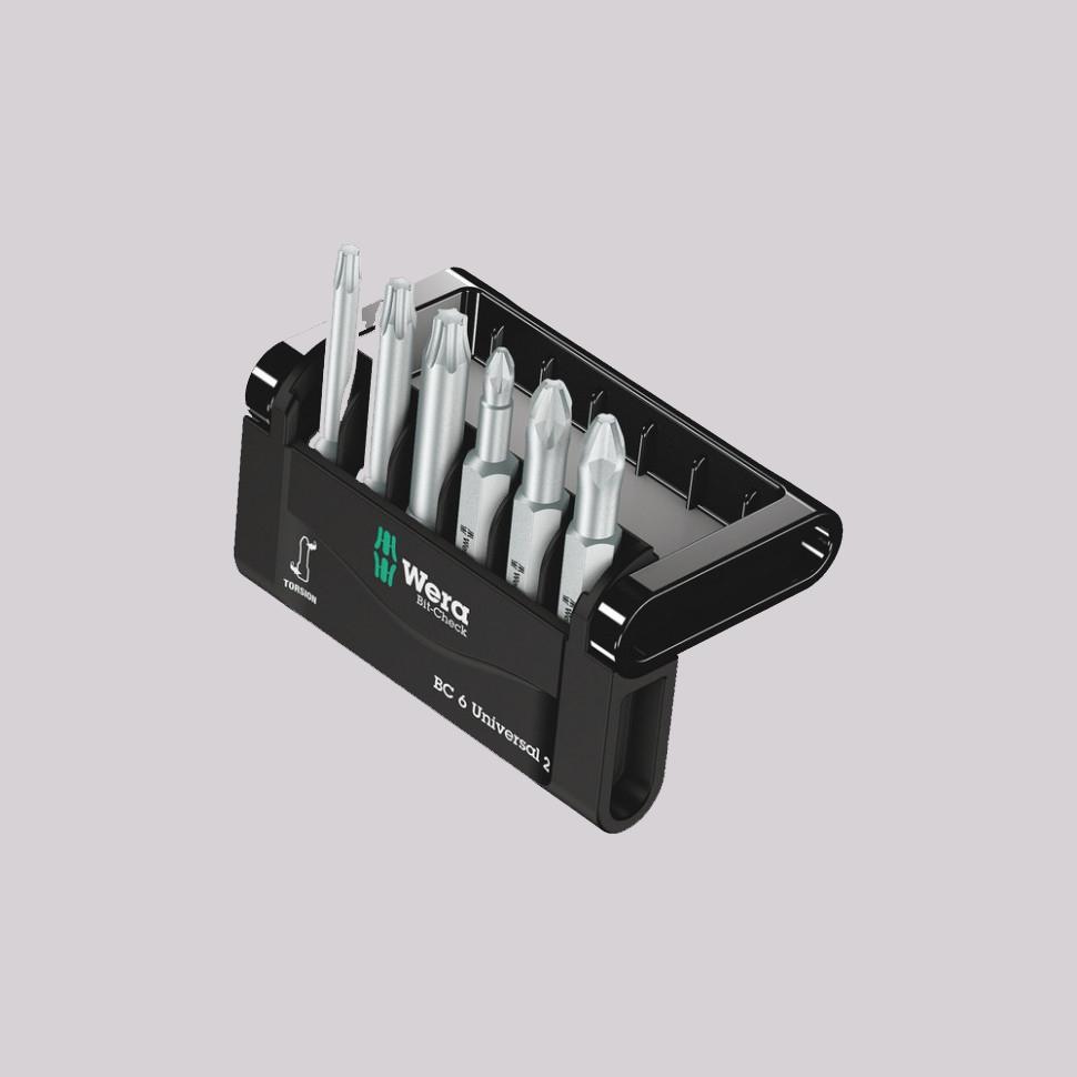 

Набор бит Wera Bit-check 6 Универсальный 2 Торсионные стержни 6 Ave 1 4 E6 3 Ph 1 2 Pz 1 2 Tx 15 20 25