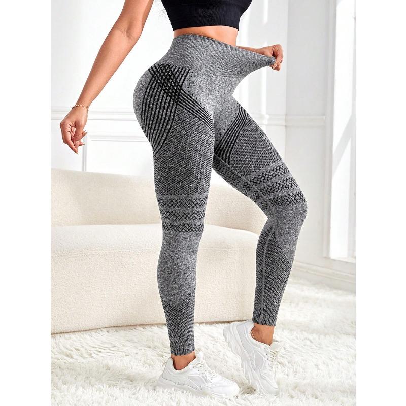 Sexy Line Hip Lifting Sport-Leggings, hoch taillierte Stretch-Fitnesshose für Damen, Yoga-Laufhose