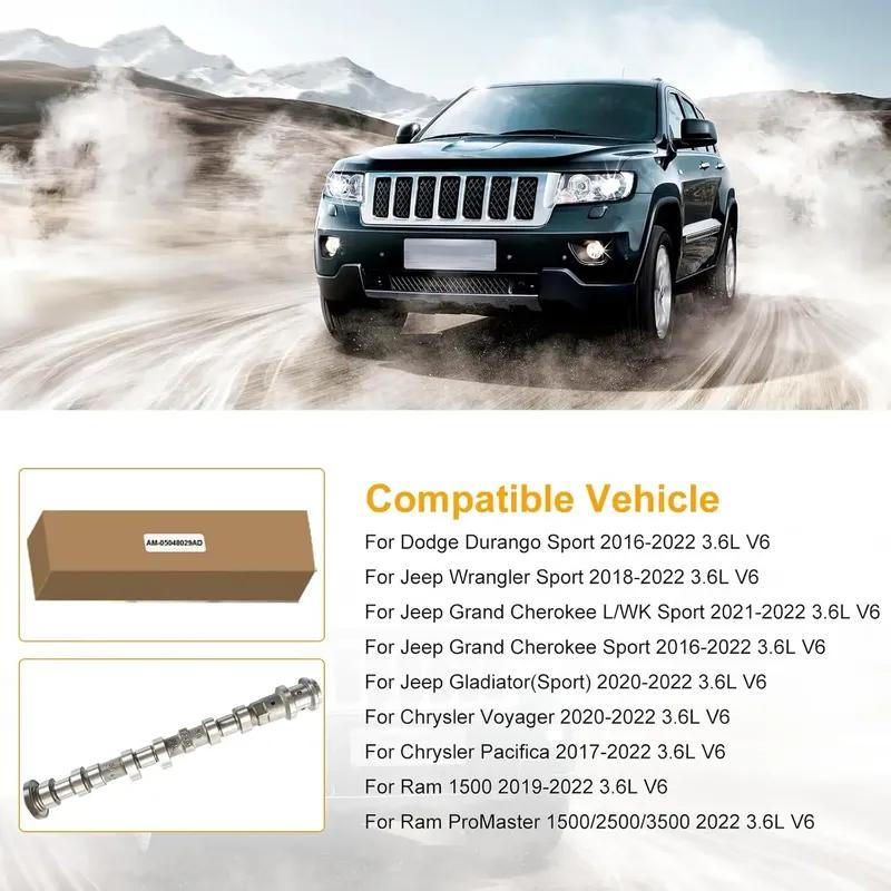 05048029AC 05048029AD Left Exhaust Camshaft For 2022-2023 Ram ProMaster 1500 2500 3500 2016-2023 Jeep Grand Cherokee 3.6L V6