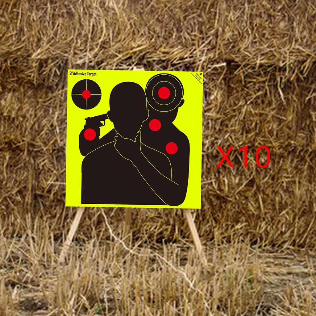 10 sztuk papieru w kropki, 8-calowe naklejki docelowe, akcesoria reaktywne