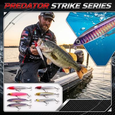 Fishing Lure Bionic Hard Bait Metal Spoon Lure Long Casting Saltwater Freshwater Artificial Bait with Dual Treble Hooks for Predator Fish