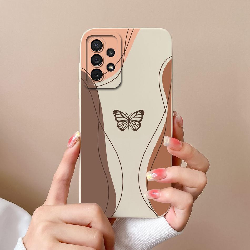 For Samsung Galaxy A72 Phone Case Love Heart Soft Liquid Silicone Camera Protection Back Cover For Samsung A 72 4G 5G Funda Capa