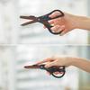 Kokuyo Scissors 2way Hakoake Titanium Glueless Blade Black Hasa Pt412d
