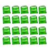 20Pcs Transparent Blank Keycap Set 1U 1X XDA Profile Crystal Translucent Keycaps for Mechanical Keyboard