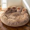 Fluffy Dog Bed Large Pet Products Dogs Beds Sofa Cute  Shape Pets Kennel Mat Puppy Cats Supplies Basket Pet Accessories