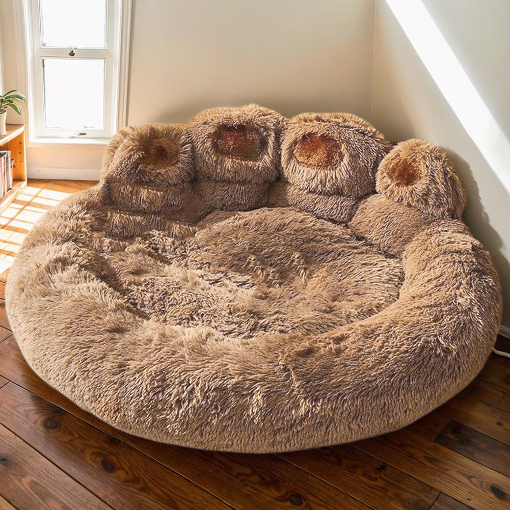 Fluffy Dog Bed Large Pet Products Dogs Beds Sofa Cute  Shape Pets Kennel Mat Puppy Cats Supplies Basket Pet Accessories