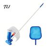 Water Pressure Pool Cleaner Vacuum Head with Detachable Pole And Leaf Bag, Hot Tub Skimmer Net, for Swimming Pools, Ponds, Fountains, Tubs