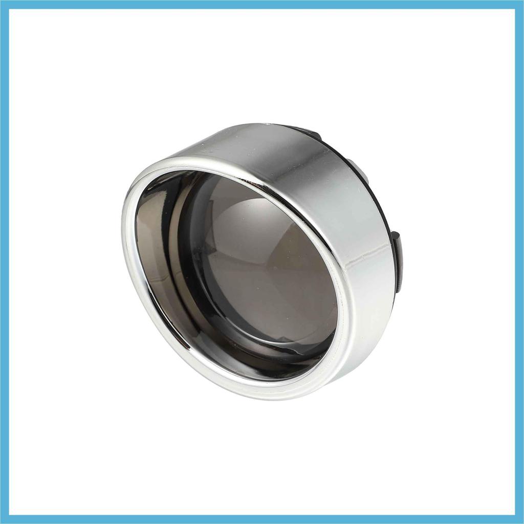 BULLSPANN Clear Turn Signal Lens Cover 50mm with Silver Tone