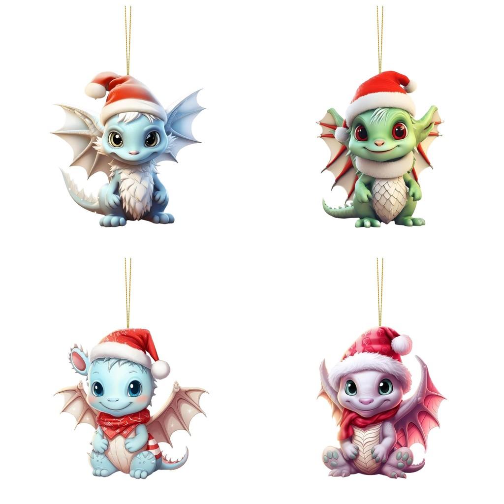 Vibrant Cartoon Dinosaur Acrylic Car Accessory Decorative Home Pendant Kids For