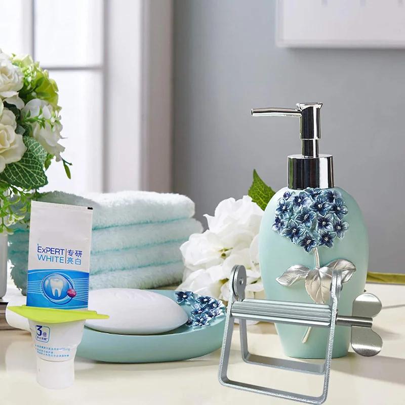 Lazy Toothpaste Dispenser Tube Squeezer Bathroom Metal Squeezer Tool Hair Color Dye Cosmetic Paint Squeezer Tube Tightener