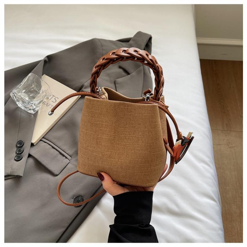 Versatile Bucket Bag, Trendy and Stylish Patchwork Hand-held Small Bag, Fashionable Single-shoulder Crossbody Bag