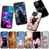 For OPPO A54 A40 A60 A80 A18 A16 A17 A38 A78 A79 A57 A55 A96 A15 A12 Phone Cover Case Kitten Cat Meow Wallpaper Casing
