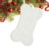 Thickened Bone Shaped Knitted Sock Large Capacity Christmas Tree Hanging Stocking  Xmas
