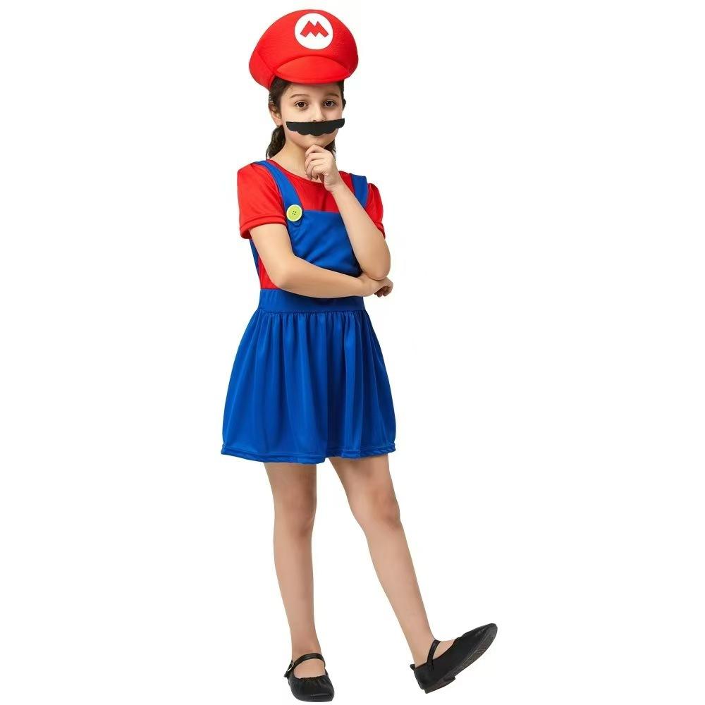 Halloween Mario Super Mary anime parent-child dance show anime clothes two-dimensional cos costumes