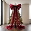 Elegant Modern Wedding Decor Mesh Bow Luxurious Red Celebration Ornament  Birthday Party