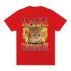 Rage Consumes Me Chaotic Meme T Shirt Funny Angry Cat Fire Graphic Tshirt Men Women Clothing Cotton Casual Short Sleeve Tshirts