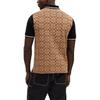 Coach Signature Polo Logo Print Short Sleeve Polo Shirt Men Tops Khaki CO816-OFZ