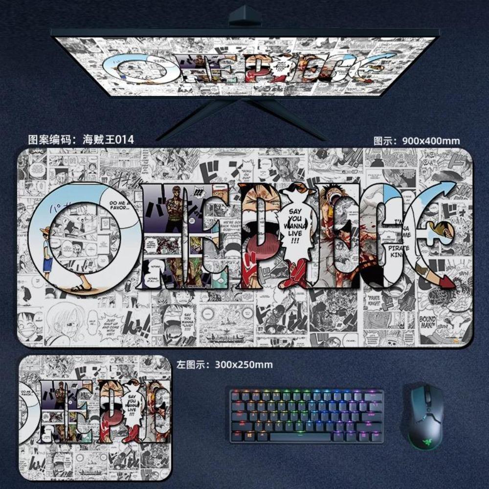 Nautical King Animation Periphery Cute ONE PIECE Leather Mouse Pad Boys Oversized Small E-sports Game Office Computer Keyboard Pad Notebook Table Mat