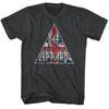 Def Leppard British Triangle Logo Men's T Shirt Rock Band Merch