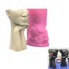 Abstract Face Silicone Mold Desktop Ornament Succulent Planter Flowerpot Mold