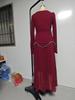 2025 Elegant Long Sleeve Evening Gown - Women's Autumn Winter High-End Dress