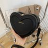 Heart Shape Crossbody Bags For Women Solid Pu Leather Shoulder Bags Fashi Handbags